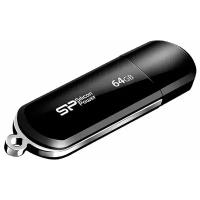 Флэш-память USB_ 64 GB Silicon Power LuxMini 322, черная