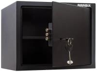 Сейф мебельный BRABIX SF-280KL (в280*ш350*г300мм), ключевой замок, черный, 291148