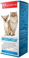 Апиценна Офтальмосан для лечения и профилактики офтальмологических заболеваний для собак и кошек, 15 мл