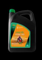 Моторное масло 10W-50 QC OIL Long Life 5л для мотоциклов 4Т полусинтетическое металлоплакирующее