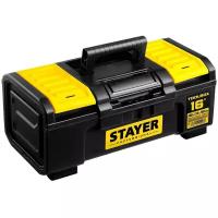 Ящик с органайзером STAYER Professional 38167-16, 39x21x16 см, 16'', черный/желтый