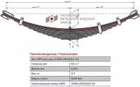 Лист №2 Рессора передняя для ГАЗ 3308 Садко 14 листов