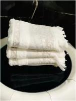 EVRAHOME Турецкие полотенца премиум класса 100% хлопок натуральное без примесей набор 3 шт, подарки на 8 марта