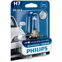 Лампа автомобильная галогенная Philips WhiteVision 12972WHVB1 H7 12V 55W PX26d 1 шт