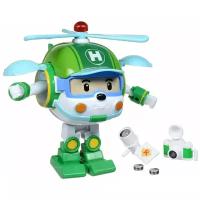 Трансформер Silverlit Robocar Poli Хелли 12,5 см с подсветкой и аксессуарами, зеленый