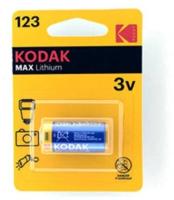 Батарейка KODAK CR123 MAX Lithium 1 блистер