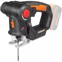 Аккумуляторный электролобзик Worx WX550.9 0 коробка, без аккумулятора черный/оранжевый