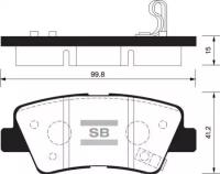 Колодки Sangsin Brake SP1239