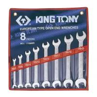 Набор гаечных ключей KING TONY 1108MR, 8 предм., синий/красный