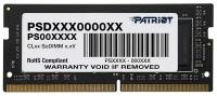 Память SO-DIMM DDR4 8Gb PC25600 3200MHz CL22 1.2V Patriot SL (PSD48G320081S)