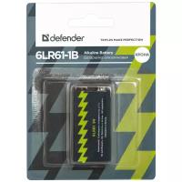 Батарейка Defender алкалиновая 6LR61 Крона