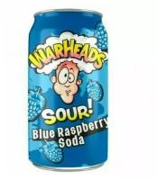 WarHeads Sour Blue Raspberry Soda напиток газированный США - 0,355 л