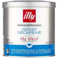 Кофе в капсулах illy IperEspresso без кофеина, интенсивность 5, 21 порций, 21 кап. в уп