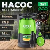 Насос погружной 3-в-1 ECO DP-916 (900 Вт; 17500 л/ч; 8.5 м)