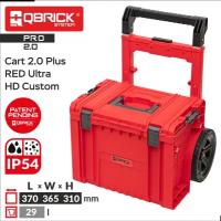 Инструментальная тележка с ящиком для инструментов QBRICK SYSTEM PRO Cart2.0 Plus Red Ultra HD Custom