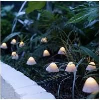 Уличная светодиодная гирлянда в виде грибов