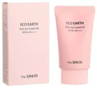 The Saem Солнцезащитный крем Eco Earth Pink Sun Cream EX, 50мл