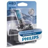 Галогенная лампа Philips HB3 (60W 12V) WhiteVision Ultra 1шт