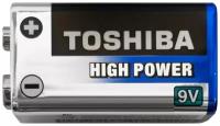 Батарейки Toshiba High Power Alkaline 6LR61 GCP SP-1CN, 9V (Крона), спайка 1 шт