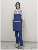 Фартук женский, производитель Фабрика швейных изделий №3, модель М-471, размер 52-54, цвет темно-синий