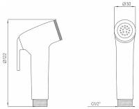 Лейка для биде Melodia della vita Silver MKP20491P