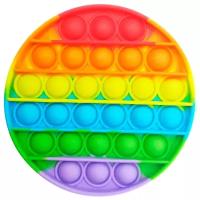 Игрушка тактильная Pop It / Антистресс для детей и взрослых Поп Ит / Вечная пупырка / Двусторонняя давилка / Детская игрушка тыкалка (Разноцветный)