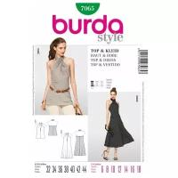Выкройка Burda 7065-Топ, Платье