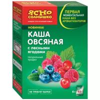 Ясно cолнышко Каша овсяная с лесными ягодами, порционная, 6 пак. по 45 г