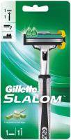 Многоразовый бритвенный станок Gillette Slalom, черный, 1 шт