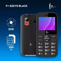 Мобильный телефон кнопочный F+ Ezzy5 Black, черный