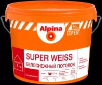 Краска для стен и потолков Alpina Super Weise база цвет белый 2.5 л