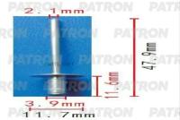P371555 PATRON Заклепка трубчатая металлическая