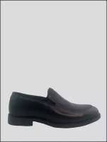 Зимние туфли мужские из натуральной кожи с экомехом на невысоком квадратном каблуке (4918) Цвет: Черный