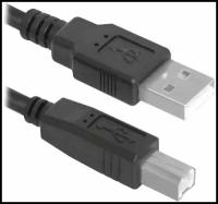 Кабель Defender USB - USB (USB04-17) 5 м, черный, 5 м