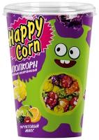 Попкорн готовый карамелизированный HAPPY CORN со вкусом Фруктовый микс, 100 г