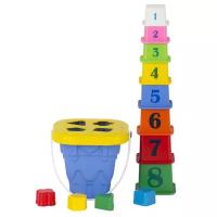 Развивающая игрушка СТРОМ Башня У878, разноцветный