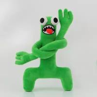 Мягкая игрушка Зеленый радужный друг из игры Roblox Радужные друзья (Rainbow friends), плюшевая игрушка монстр Green для детей 30 см