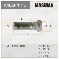 Шпилька для грузовика Masuma OEM_90942-02077 Toyota, mls115 MASUMA mls-115