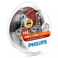 Лампа автомобильная галогенная Philips X-tremeVision G-force 12342XVGS2 H4 12 В, 60/55 Вт P43t