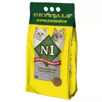 Комкующийся наполнитель N1 Crystals, 5 л