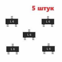 2SC1623 L6 транзистор (5 шт.) SOT23 SMD аналог 2SC2412 схема 2SC2712 характеристики цоколевка datasheet 2SD601A