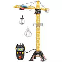 Автокран Dickie Toys Mega Crane, 3462412, 1:4, 120 см, желтый