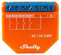 Wi-Fi контроллер Shelly PLUS i4 с 4 цифровыми входами для расширенного управления действиями
