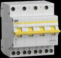 Трехпозиционный выключатель-разъединитель IEK Врт-63, 4P, 40А MPR10-4-040
