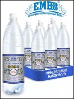 Минеральная лечебно-столовая вода Ессентукские Минеральные Воды Славяновская в наборе 6х1.5 л
