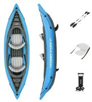 Байдарка Bestway Cove Champion X2 Kayak 331х88 см, 2 комплекта весел, ласты, ручной насос (65131)