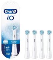 Набор насадок Oral-B iO Ultimate Clean для ирригатора и электрической щетки, белый, 4 шт