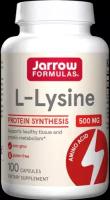 Jarrow Formulas L-Lysine 500 mg 100 caps/ «L-лизин 500 мг» 100 капс