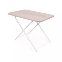 Стол складной/туристический/походный столик Ника ТСТ (компактный, дачный кемпинг, 75 х 50 х 50 / 62 см, ЛДСП, цвет: дуб Сонома)