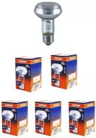 Лампа Накаливания OSRAM 60W 230V Е27 R63 Гриб рефлектор CONCENTRA SPOT 310Лм, уп. 5шт